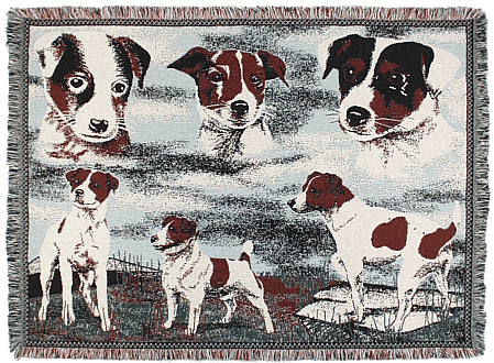 Jack Russell Tapestry Afghan